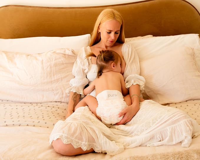 Pura Size 7 Eco-Friendly Diapers Totally Chlorine Free Hypoallergenic, Soft - Image 3