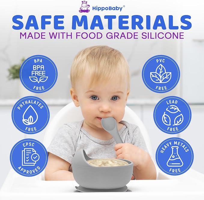Baby Led Weaning Supplies | 10 Piece Silicone Feeding Set | Baby Toddler Bib - Image 6