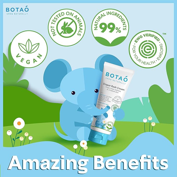 Baby's Natural Diaper Cream | Organic Diaper Cream EWG Verified | Naturally - Image 7