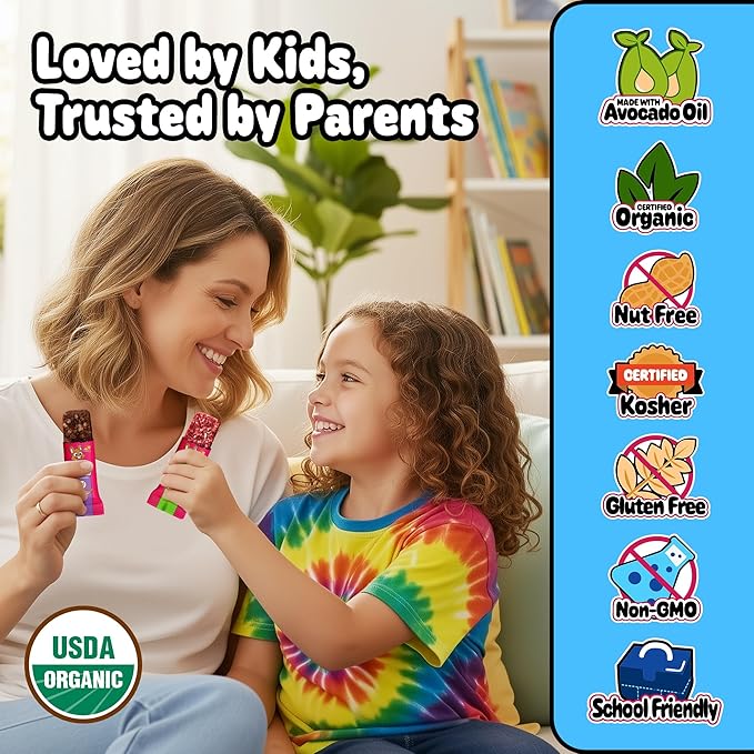 Snakkidz Organic Chewy Granola Bar, Allergen Free, Made - Image 5