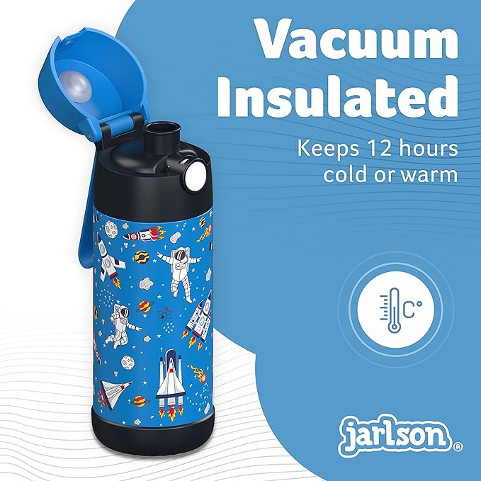 Jarlson® Mali Children's Water Bottle, Thermal Stainless Steel Water Bottle - Image 2