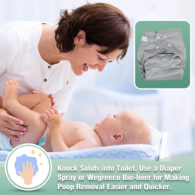 wegreeco Cloth Diapers 6 Pack - Image 5