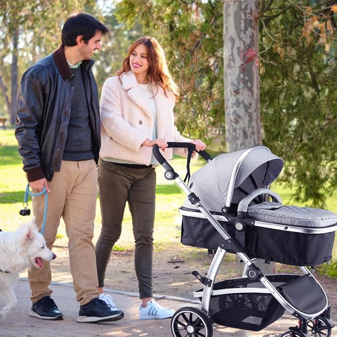 Baby Stroller, 2-in-1 Reversible Toddler Seat - Image 8