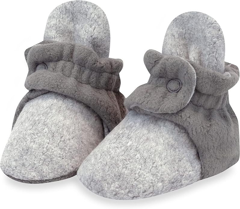Zutano Unisex Fleece Baby Booties, Two Snap Closure, Newborn to 24 Months by Zutano