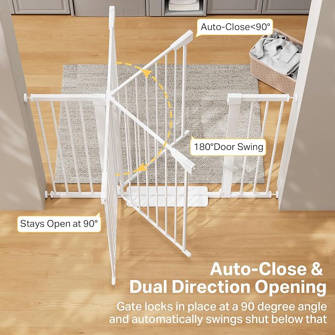 Cumbor 36" Extra Tall 29.7"-51.5" Baby Gate - Image 5