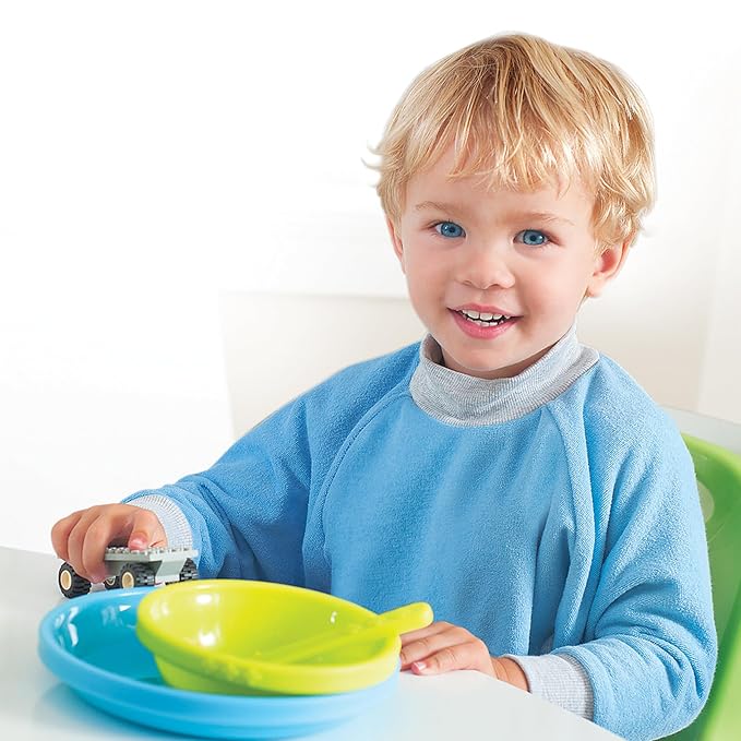 Kiddologic Bibit-all Baby Feeding Bib, Long Sleeves - Image 3