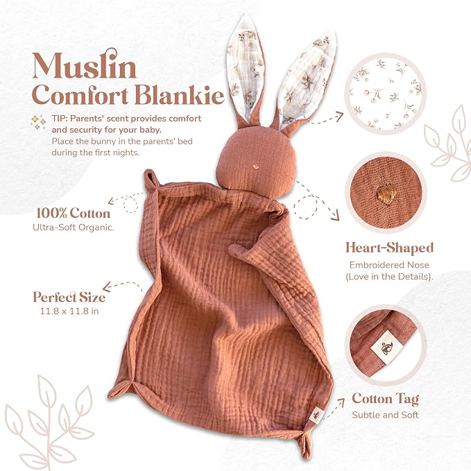 Mikito Organic Cotton Newborn Gifts Box, Unisex Loveys & Accessories incl. - Image 3