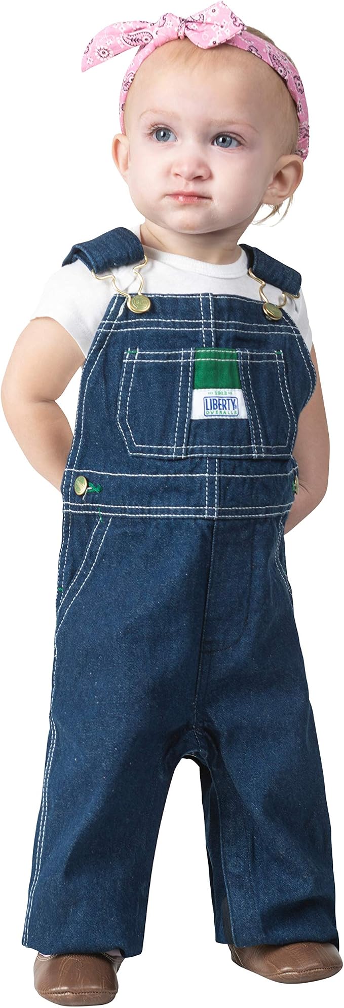 Liberty Infant Denim Bib Overall by LibertyBibs