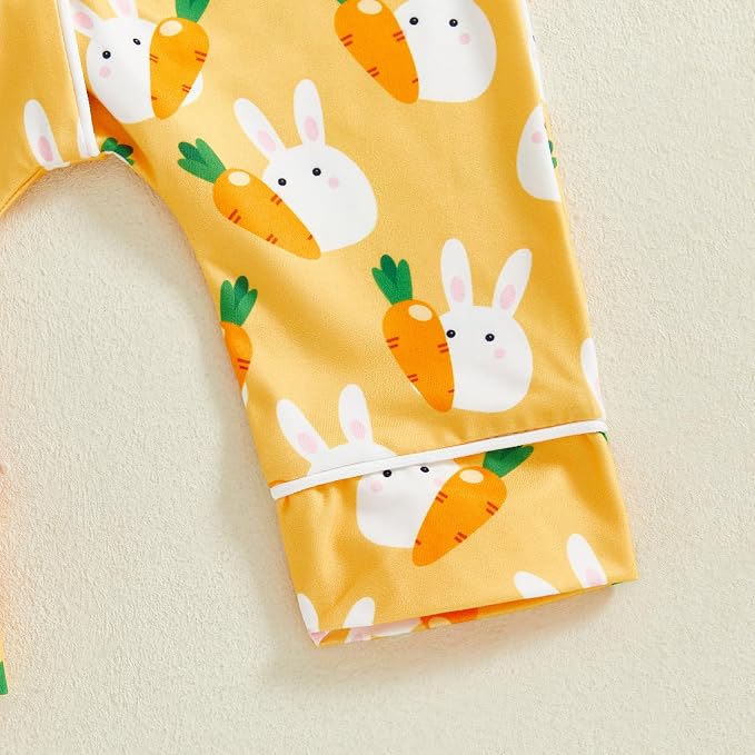 Balaflyie Baby Girl Button Down Pajamas Romper One-Piece Jumpsuit Long Sleeve - Image 5