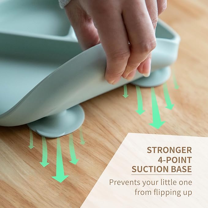 Moonkie Suction Plates for Baby | 100% Silicone BPA-Free Baby Plates - Image 6