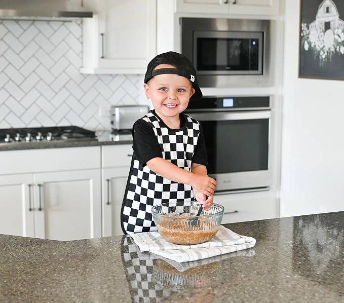 BapronBaby Black Checkerboard Bapron - Image 6