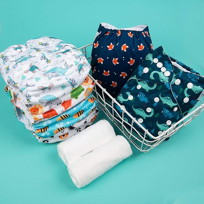 babygoal Reusable Cloth Diapers 6 Pack - Image 5