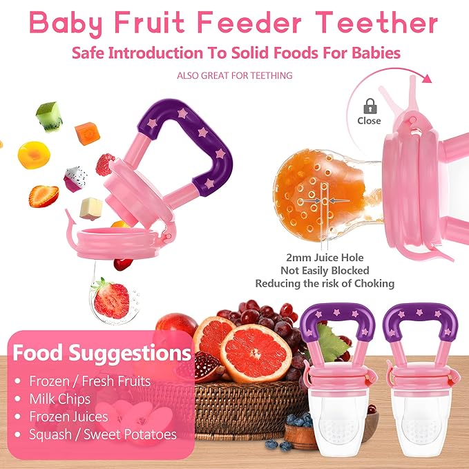 WAJIAYON Baby Fruit Feeder Pacifier | Infant Food Feeder Pacifier & Food - Image 3