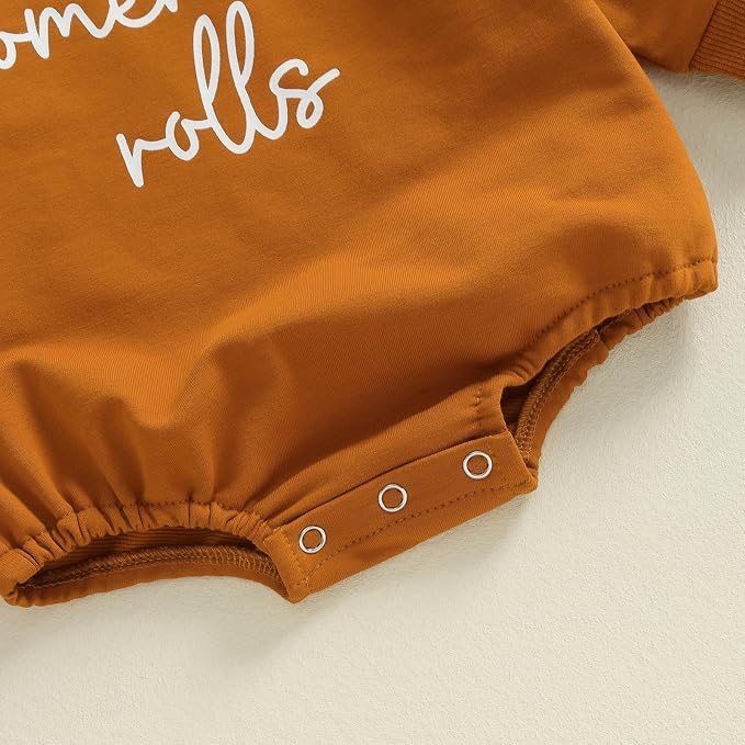 VISGOGO Newborn Infant Baby Boy Girls Oversized Romper Little Dude Sweater - Image 7