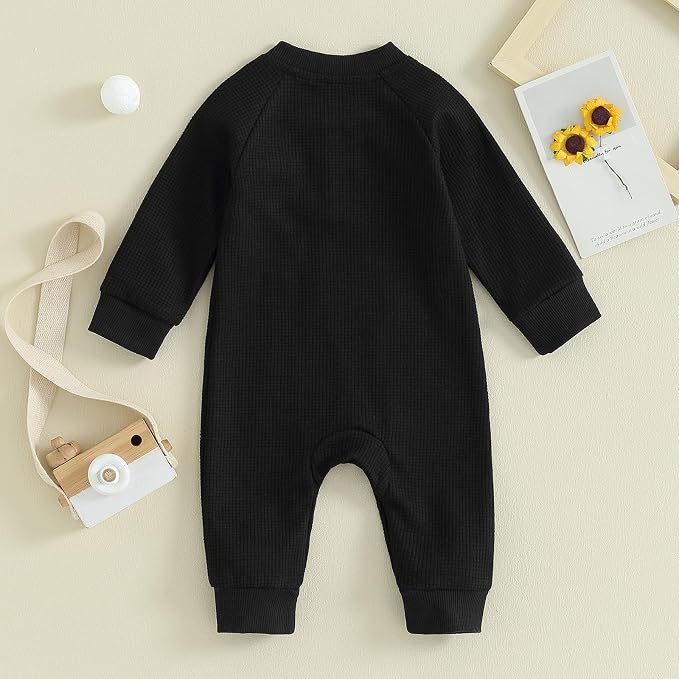 Kuriozud Newborn Infant Unisex Baby Boy Girl Clothes Button Romper Jumpsuit - Image 3