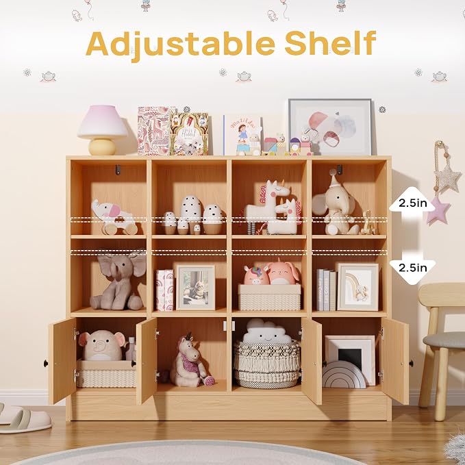 Oak Bookshelf, Wood Bookcase - Image 5