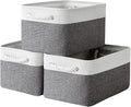 Large Storage Baskets for Shelves, Fabric Baskets for Organizing, Collapsible by Sacyic