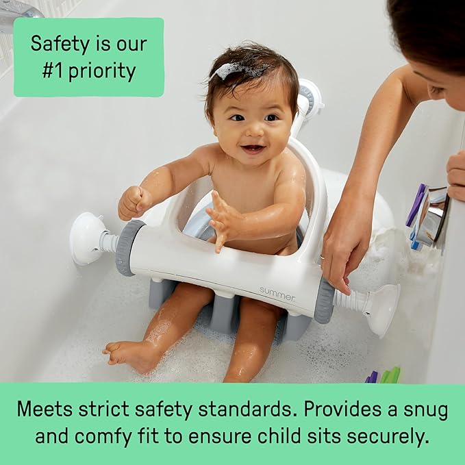Ingenuity My Bath Seat for Sit-Up Baby Bathing, Sure & Secure Suction Cups - Image 2