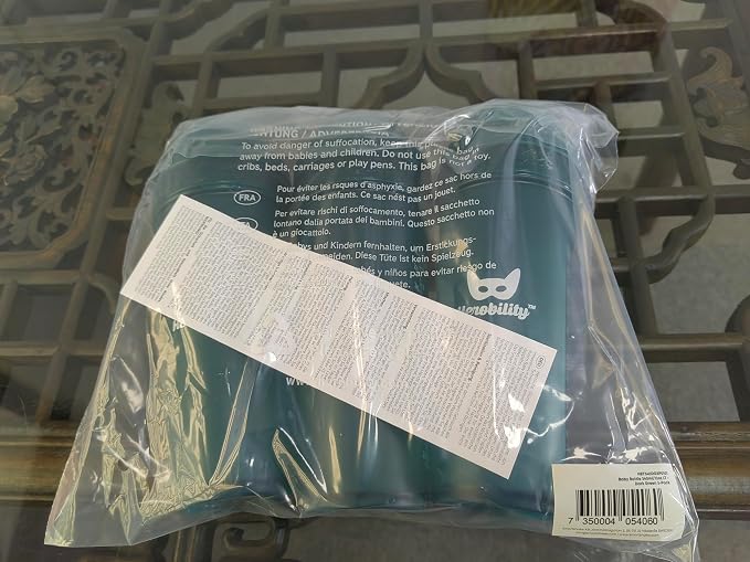 Herobility Double Anti-Colic Baby Bottles – 12 fl oz/340ml – 3-Pack – Dark Green - Image 7