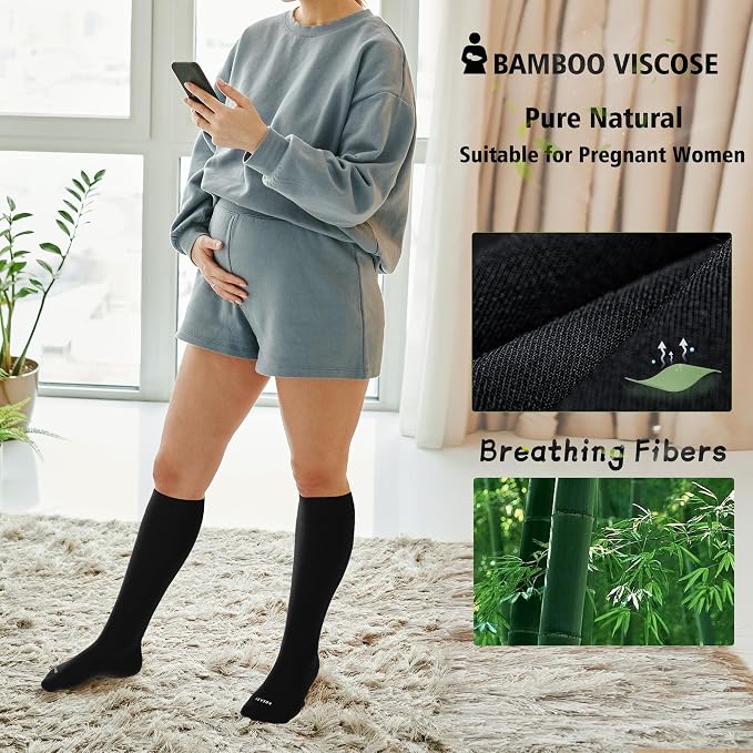 LEVSOX Viscose Made from Bamboo Compression Socks - Image 4