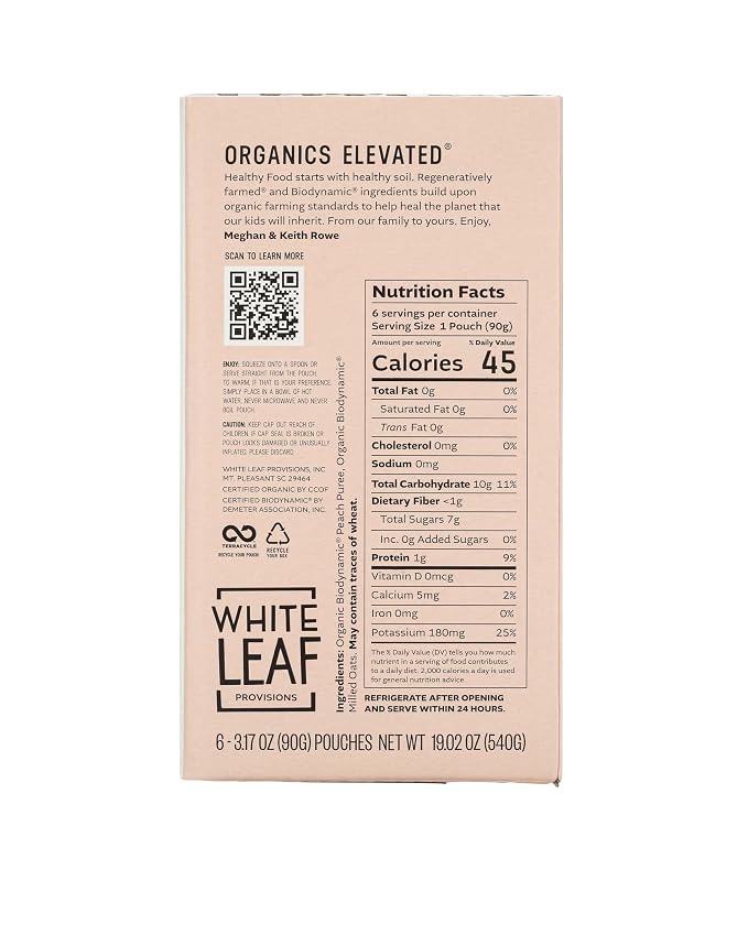 White Leaf Provisions Organic Purees/Baby Food Pouches - Image 2
