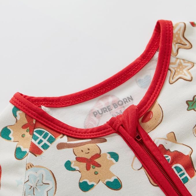 pureborn Baby Infant Boys Girls Sleeper Snug Fit Viscose from Bamboo Pajamas - Image 5