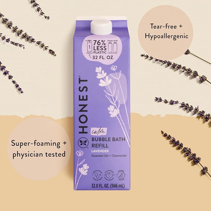 The Honest Company Foaming Bubble Bath Refill Carton | Gentle - Image 2