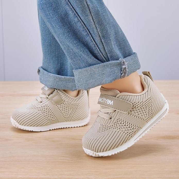BMCiTYBM Baby Boy Girl Shoes Breathable Mesh Walking Shoes Lightweight Non-Slip - Image 2
