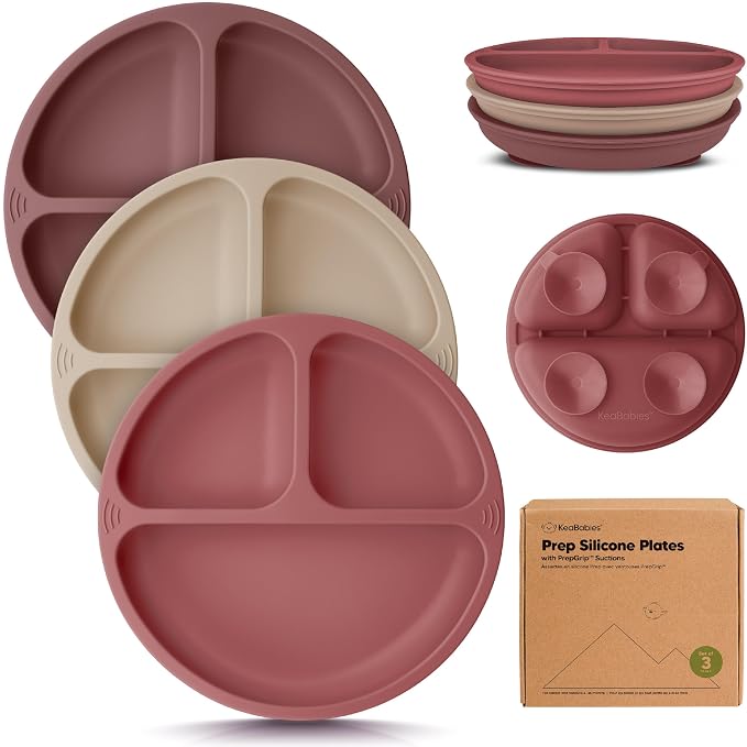 KeaBabies Suction Plates for Baby, Toddler by KeaBabies