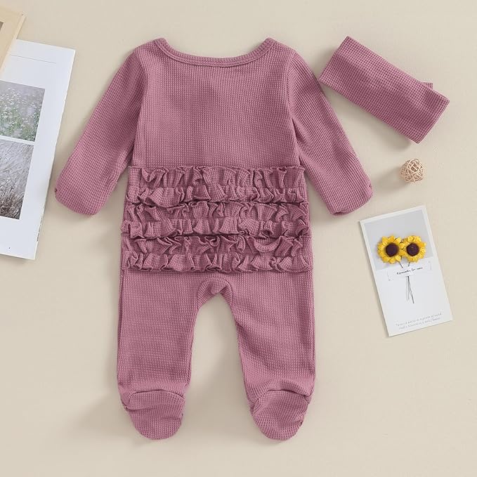 CIYCUIT Baby Girls Cactus Footies Newborn Zip Up Onesie Romper - Image 6