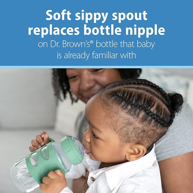 Dr. Brown's Milestones Wide-Neck Sippy Spout Bottle - Image 3