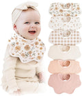 Konssy Muslin Baby Bibs 100% Cotton Absorbent Bandana Drool Bibs by Konssy