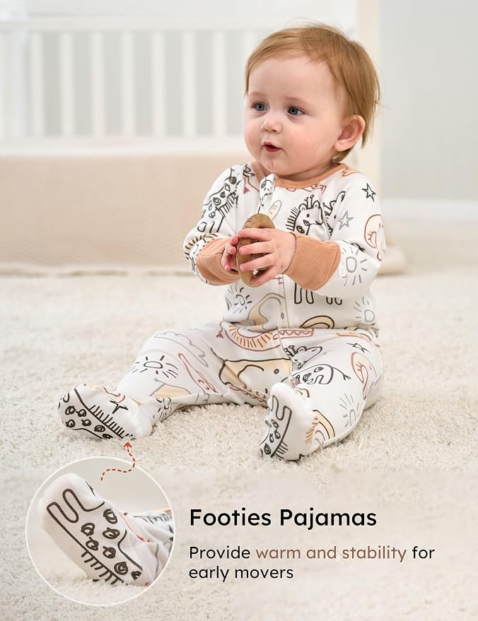 Yoofoss Baby Pajamas 100% Cotton Baby Sleepers - Image 5
