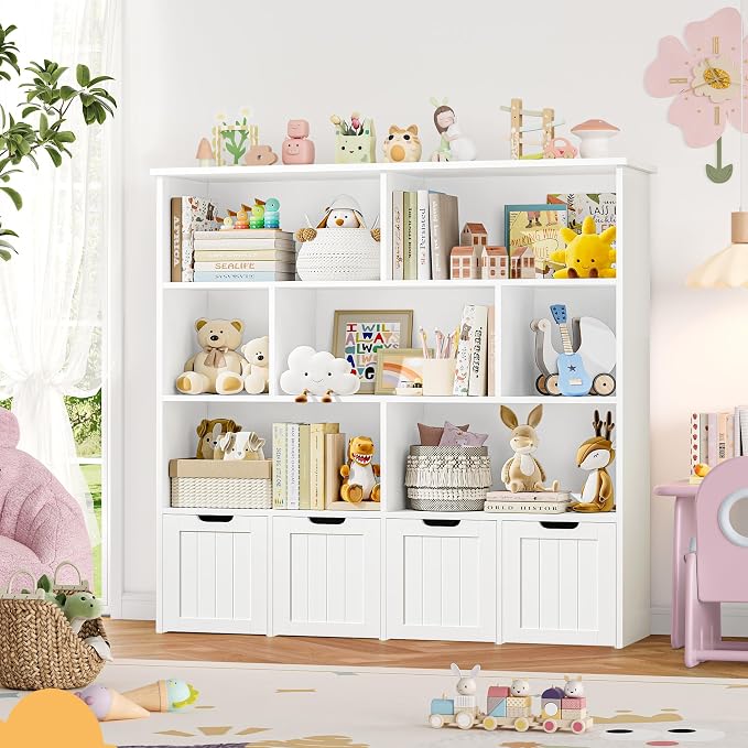 FINETONES Toy Storage Organizer, Kids Bookshelf - Image 4