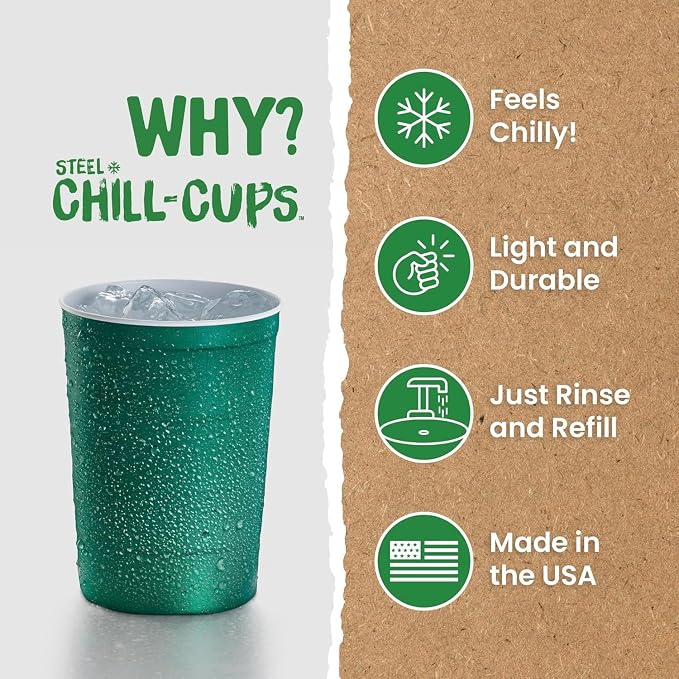 16 oz. Party Cups, Sturdy & Durable, Disposable and 100% Recyclable, Made in USA - Image 2