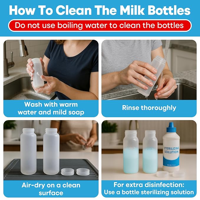 Portable Breast Milk Cooler Bottle: 30H Cooling Time, 2 x 150ml/5Oz, Durable - Image 6