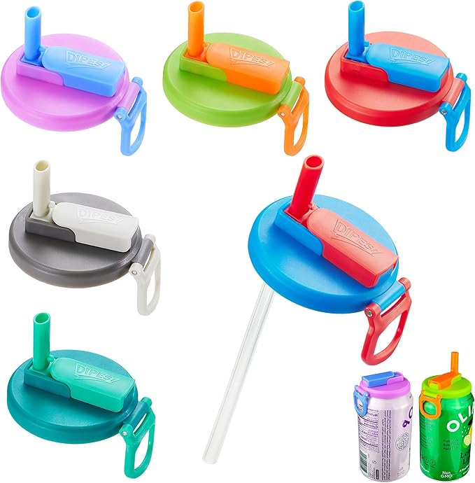 6 pack 6 color Soda Can Lids by soda