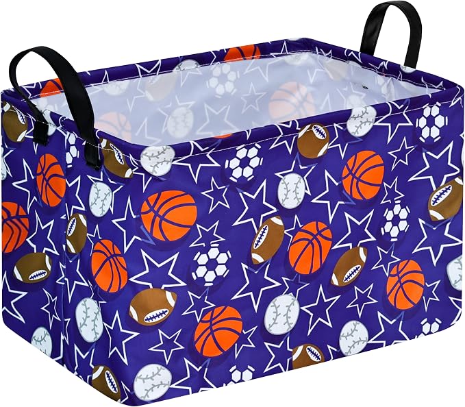 Rectangle Balls Pattern Kids Gift Storage Shelf Organizer Box Clothes Laundry by Unknown
