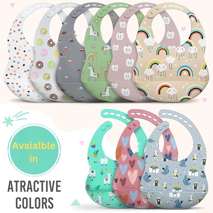 BPA-Free Silicone Baby Bibs - Image 4