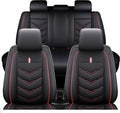 Leather Car Seat Covers Fit for LR Defender 2020-2025, 5 Seater Waterproof and by TENDER+GLOW