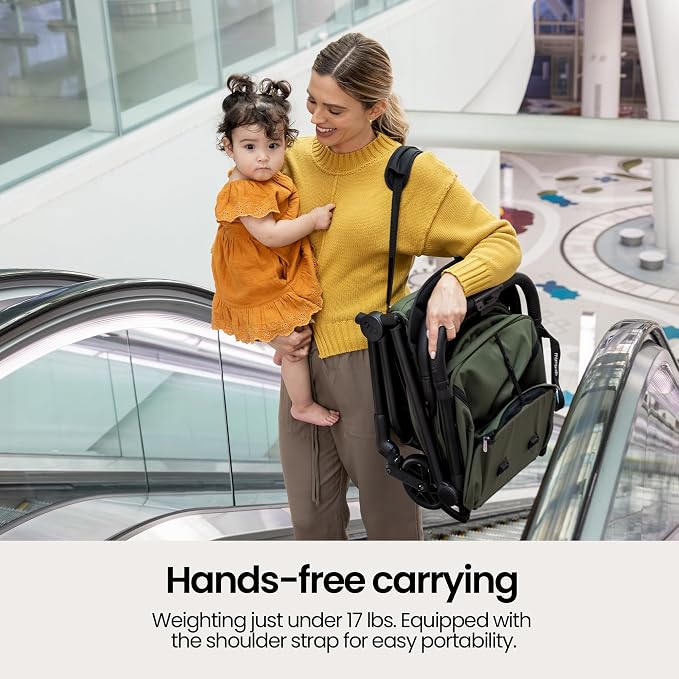 Mompush Velo Lightweight Travel Stroller, Compact & Airplane-Friendly - Image 5