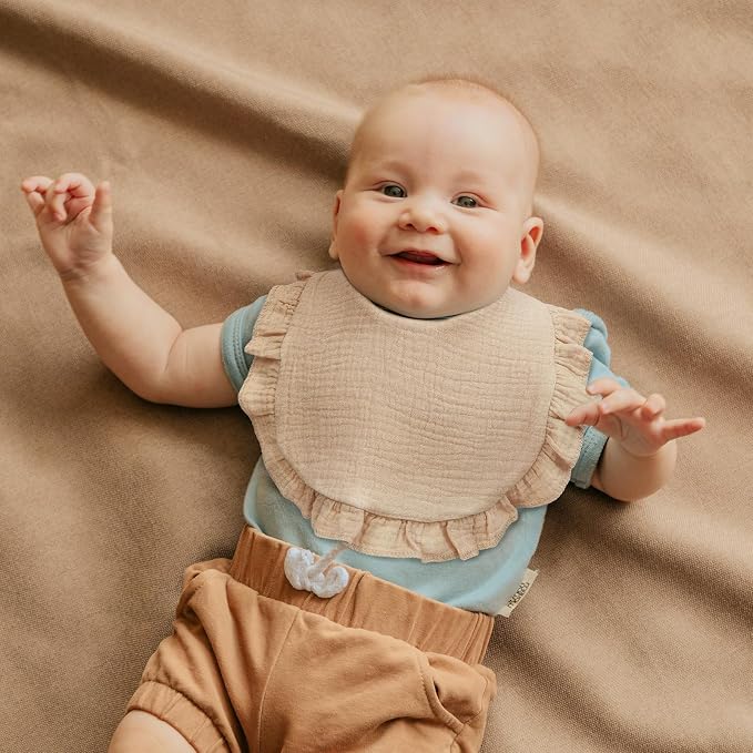 Baby Bibs Muslin Bibs for Baby Girl Boy for Drooling and Teething 10 Pack - Image 6