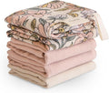 mushie Muslin Organic Cotton Washcloths 5-Pack | Soft Wipes by mushie