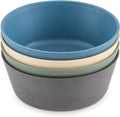 WeeSprout Bamboo Kids Bowls, Set of Four 10 oz Kid-Sized Bamboo Bowls, by WeeSprout