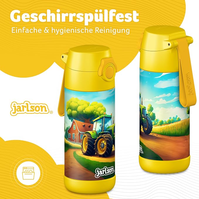 Jarlson® Mali Children's Water Bottle, Thermal Stainless Steel Water Bottle - Image 2