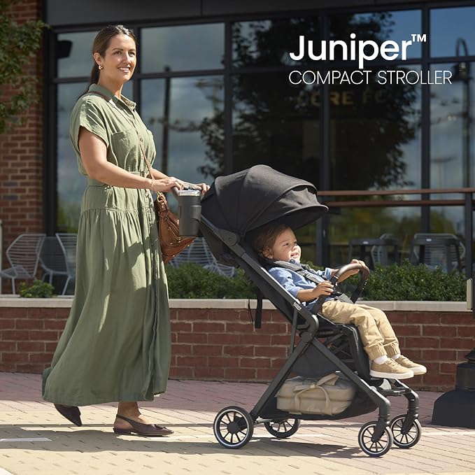 Britax Juniper Compact On-The-Go Stroller, Effortless Fastpack System - Image 2