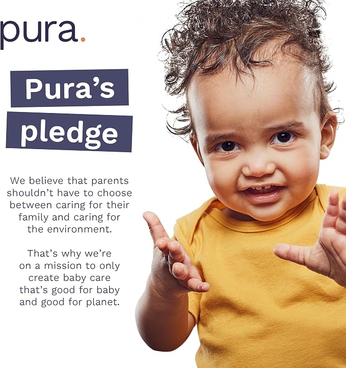 Pura Size 1 Eco-Friendly Diapers Hypoallergenic, Soft Organic Cotton Comfort - Image 8