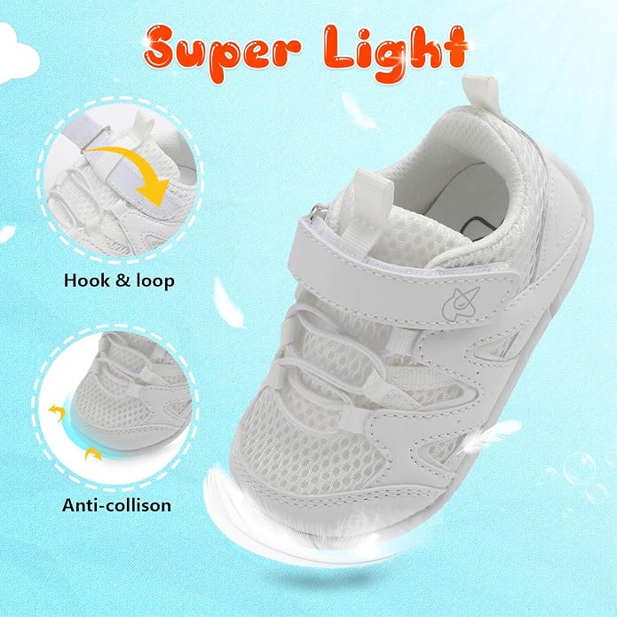 LeIsfIt Baby Shoes Boys Girls First Walking Shoes Non-Slip Toddler Breathable - Image 5