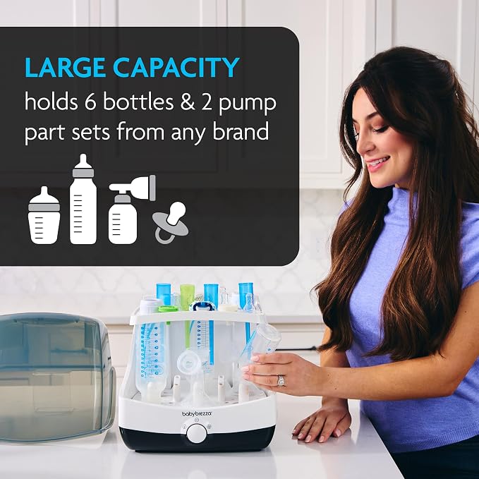 Baby Brezza Superfast 10 Minute Baby Bottle Sterilizer + Dryer - Image 3