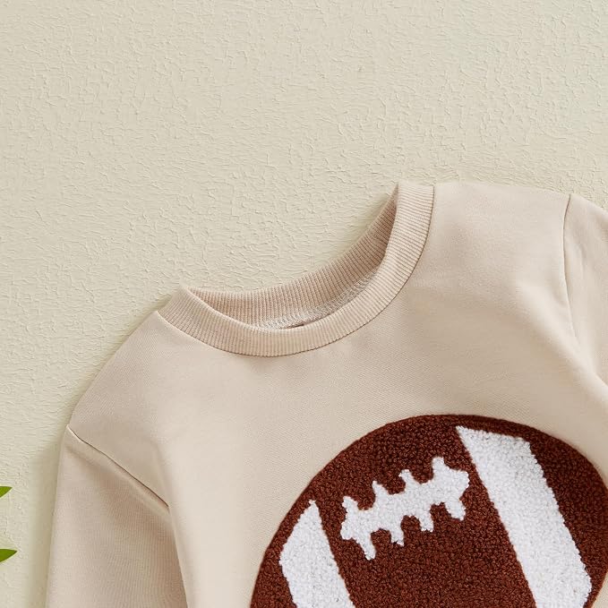 VISGOGO Newborn Infant Baby Boy Girls Oversized Romper Little Dude Sweater - Image 5